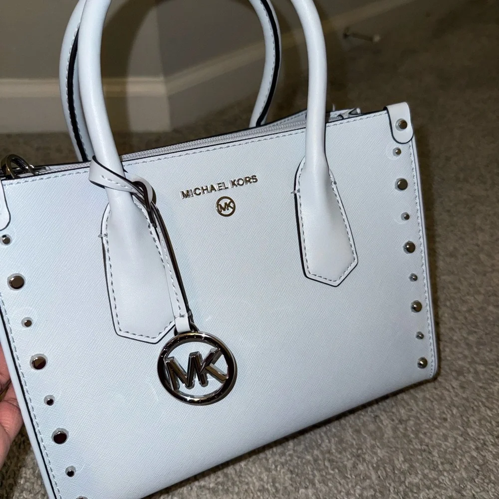 Michael Kors Sky Blue Satchel - Picture 4 of 9